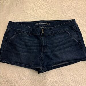 American Eagle Outfitters Dark Wash Denim Shorts - Women's Size 18